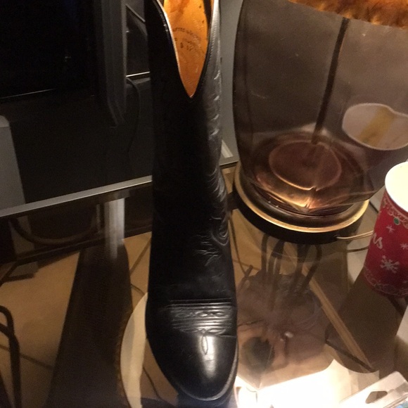 Vintage 1994 black made in Mexico cowboy boots - Picture 3 of 7